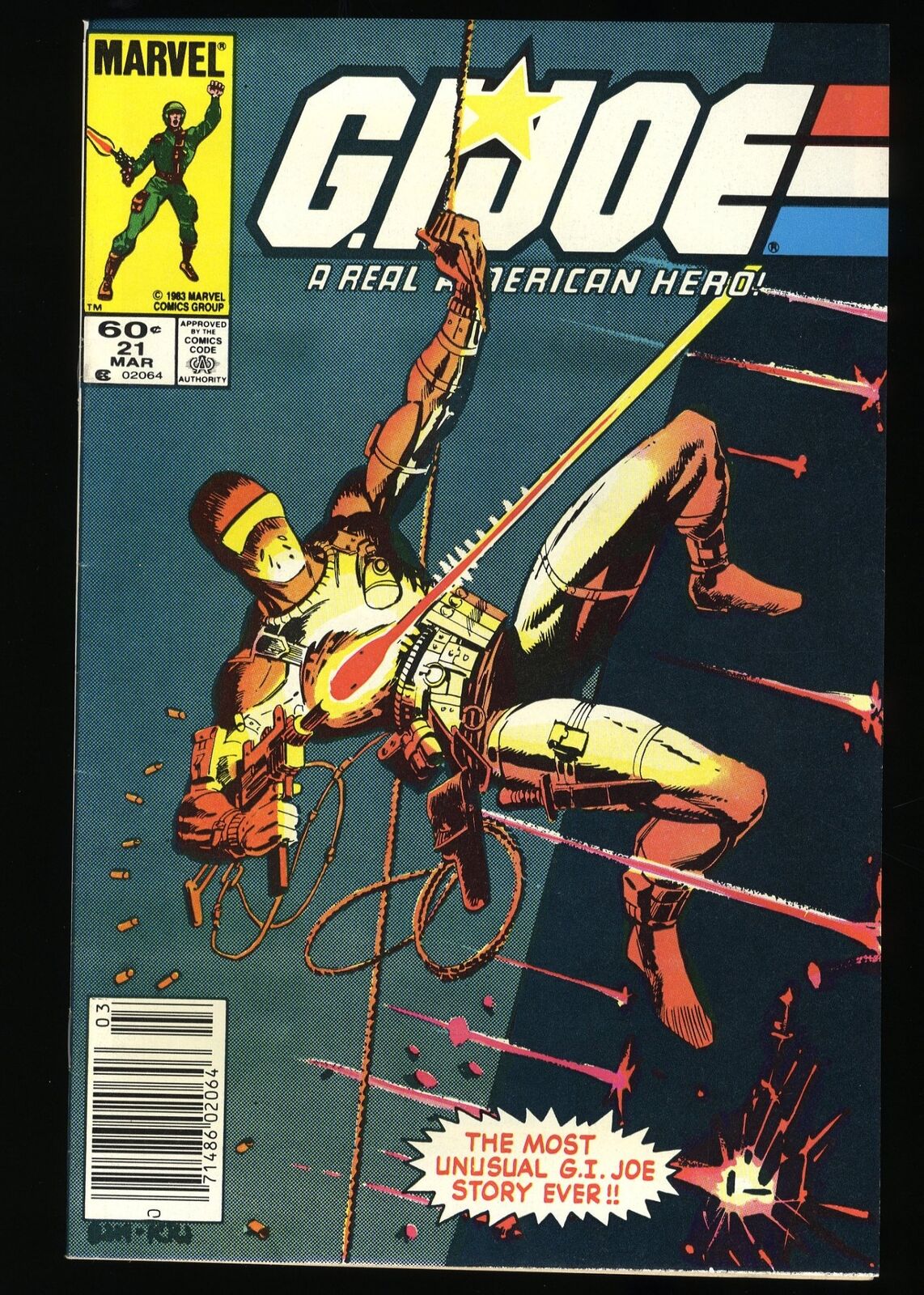 G.I. Joe, A Real American Hero #21 VF 8.0 1st Print Newsstand Variant Marvel