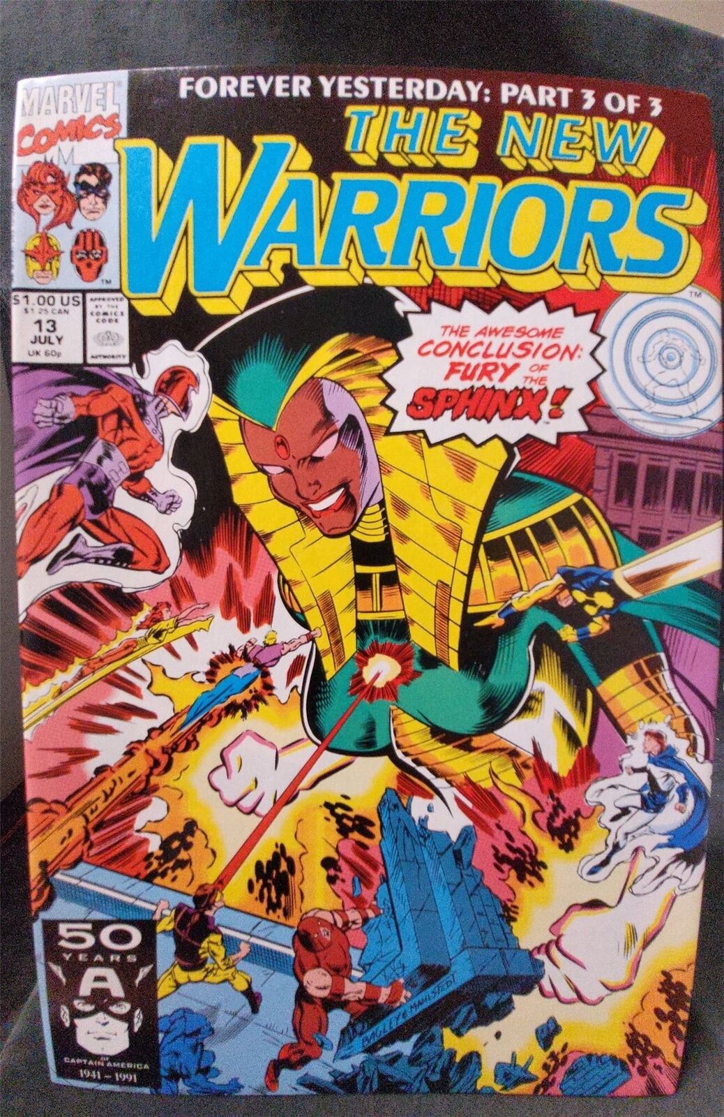 The New Warriors #13 1991 Marvel Comics Comic Book 