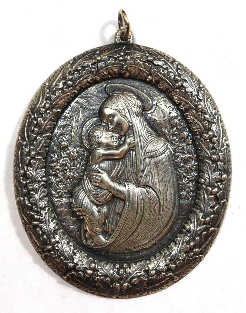 Buccellati Italy 2009 All Sterling Annual Ornament - Madonna and Child USED