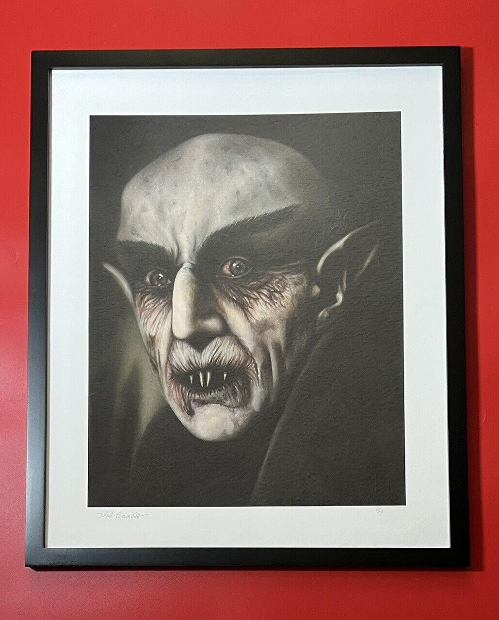 Sideshow Collectibles Nosferatu Dracula Dan Colonna 18x22 Framed Print Exclusive