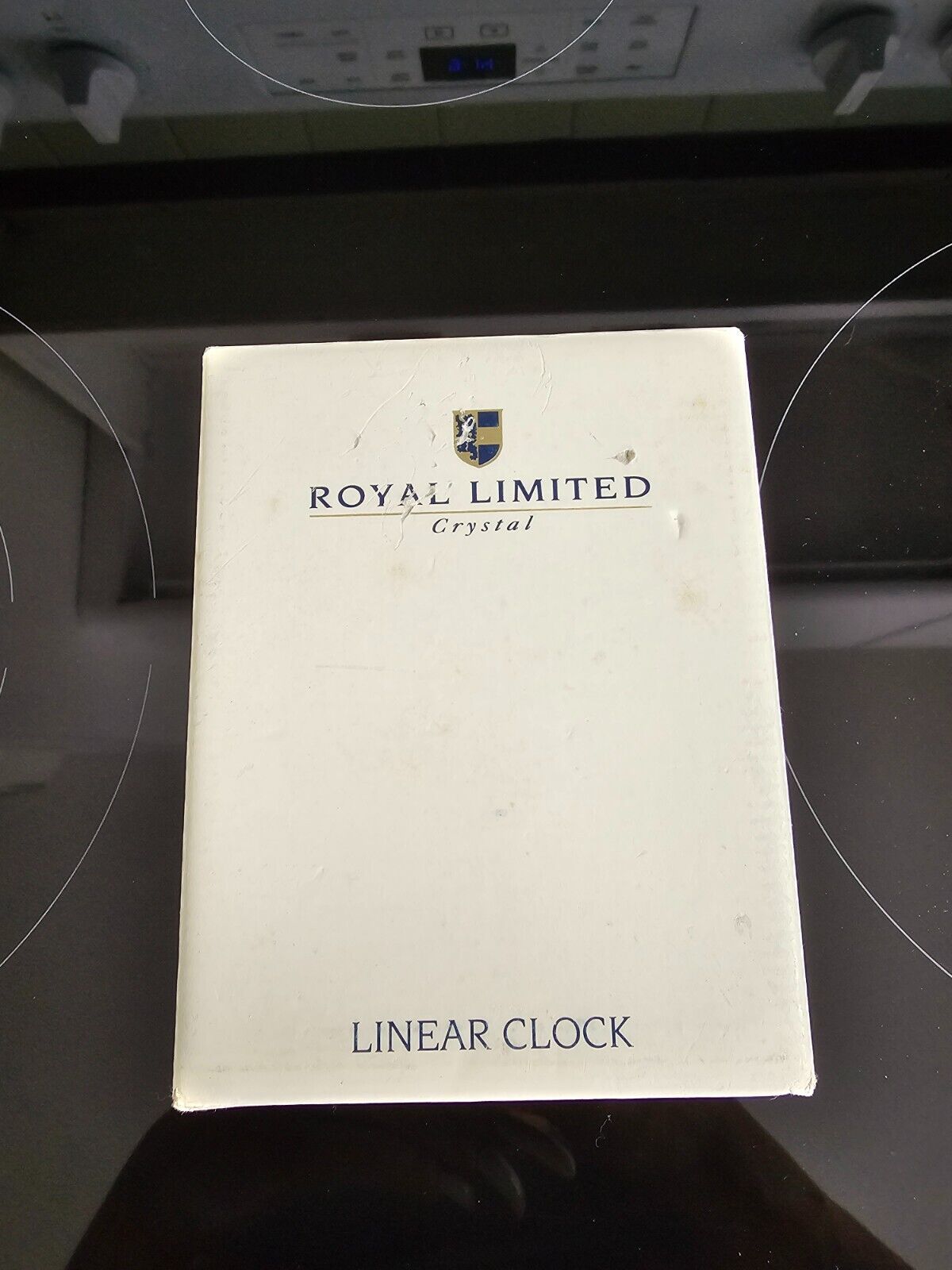 Royal Limited Crystal Linear Clock Gorgeous NIB Ret. $30.00 IN 1995