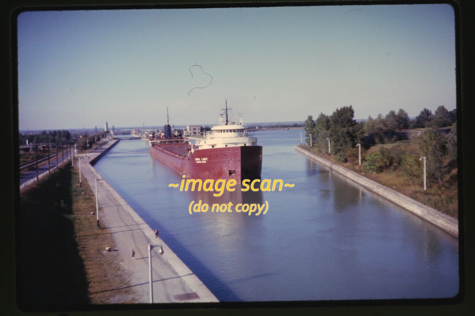 Great Lakes Cargo Freighter Ship in 1962, Original Slide p15b