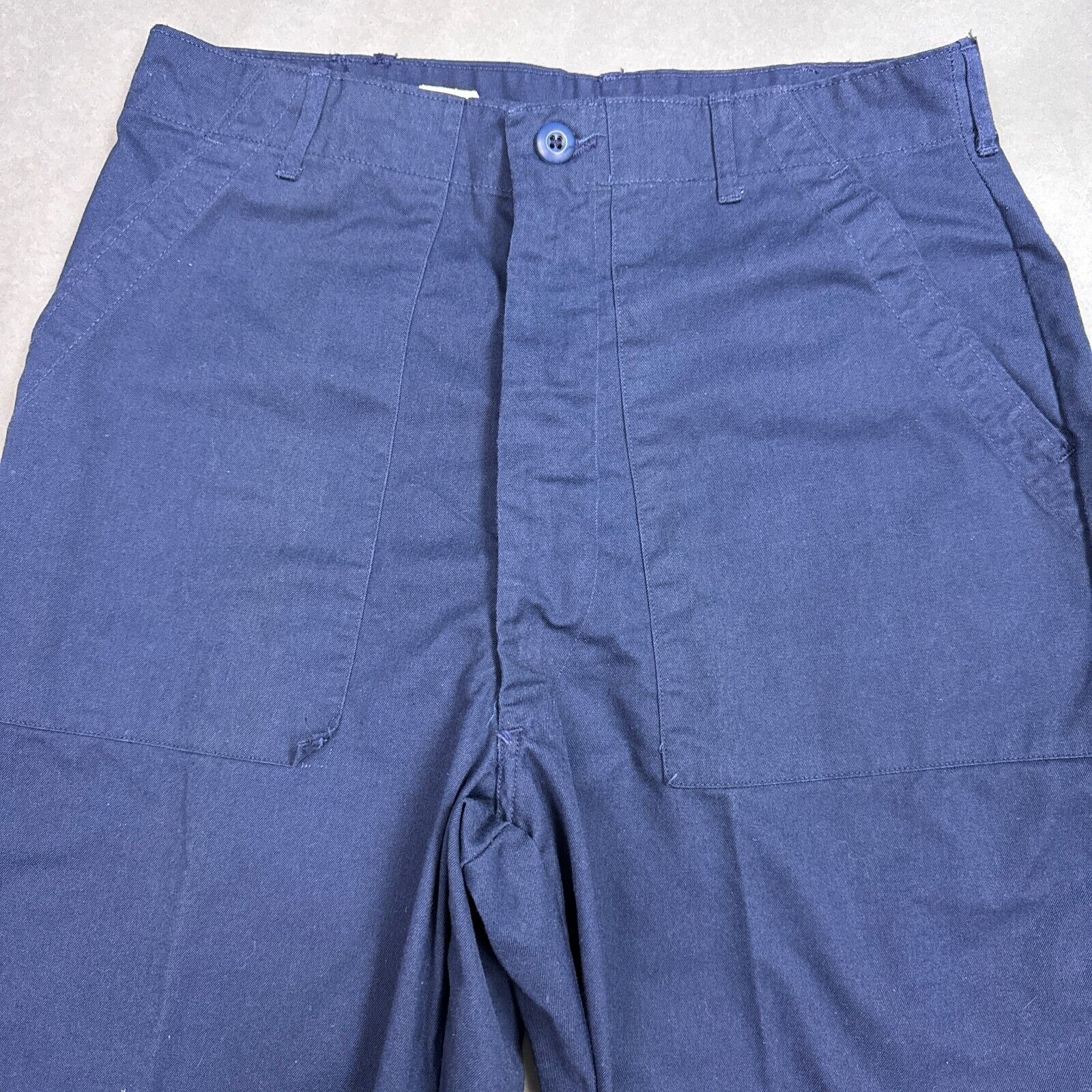 US Military Pants Mens 34x33 Blue Trouser Cargo Vietnam War Air Force Shade 1549