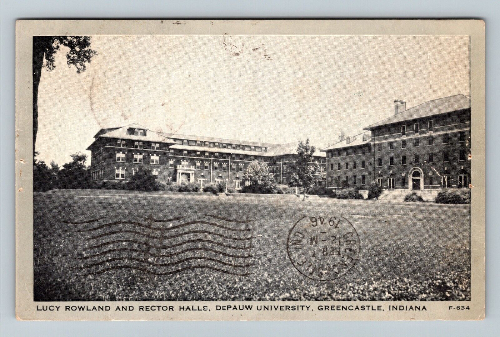 Greencastle, IN-Indiana, DePauw University, c1946 Vintage Postcard