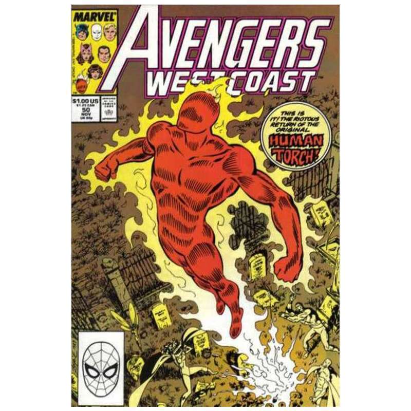 Avengers West Coast #50 in Near Mint condition. Marvel comics [z: