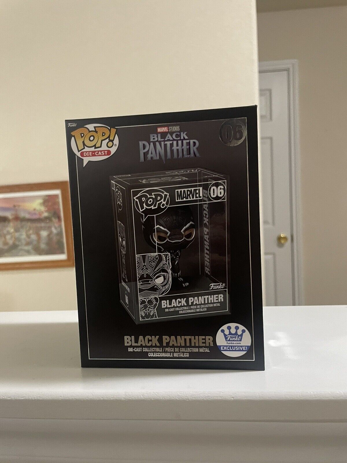 Funko Pop Diecast: Marvel - Black Panther - Funko (Exclusive) #06 Not Chase