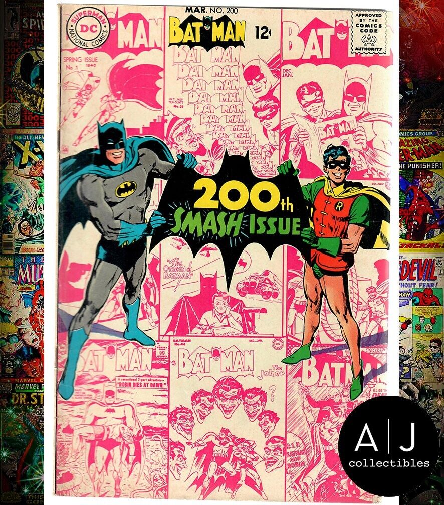 Batman #200 FN 6.0 200th Smash Issue 1st Neal Adams Batman, 1969