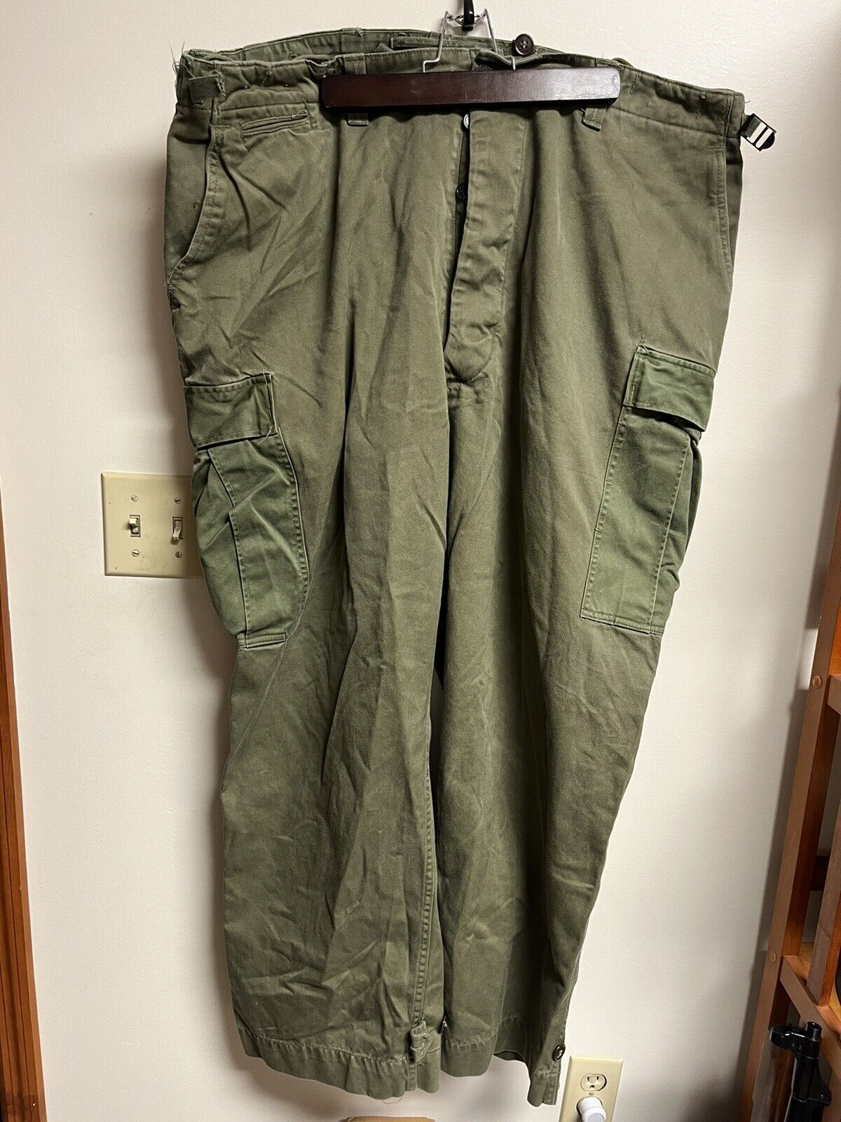 Korean War Era M-1951 Field Trousers Shell Military Pants XL Long Size 48x32