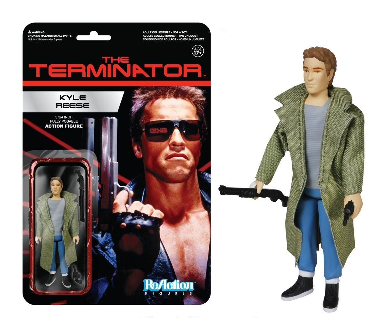 The Terminator Kyle Reese Super7 Funko Reaction Action Figure Toy Vaulted - NEW