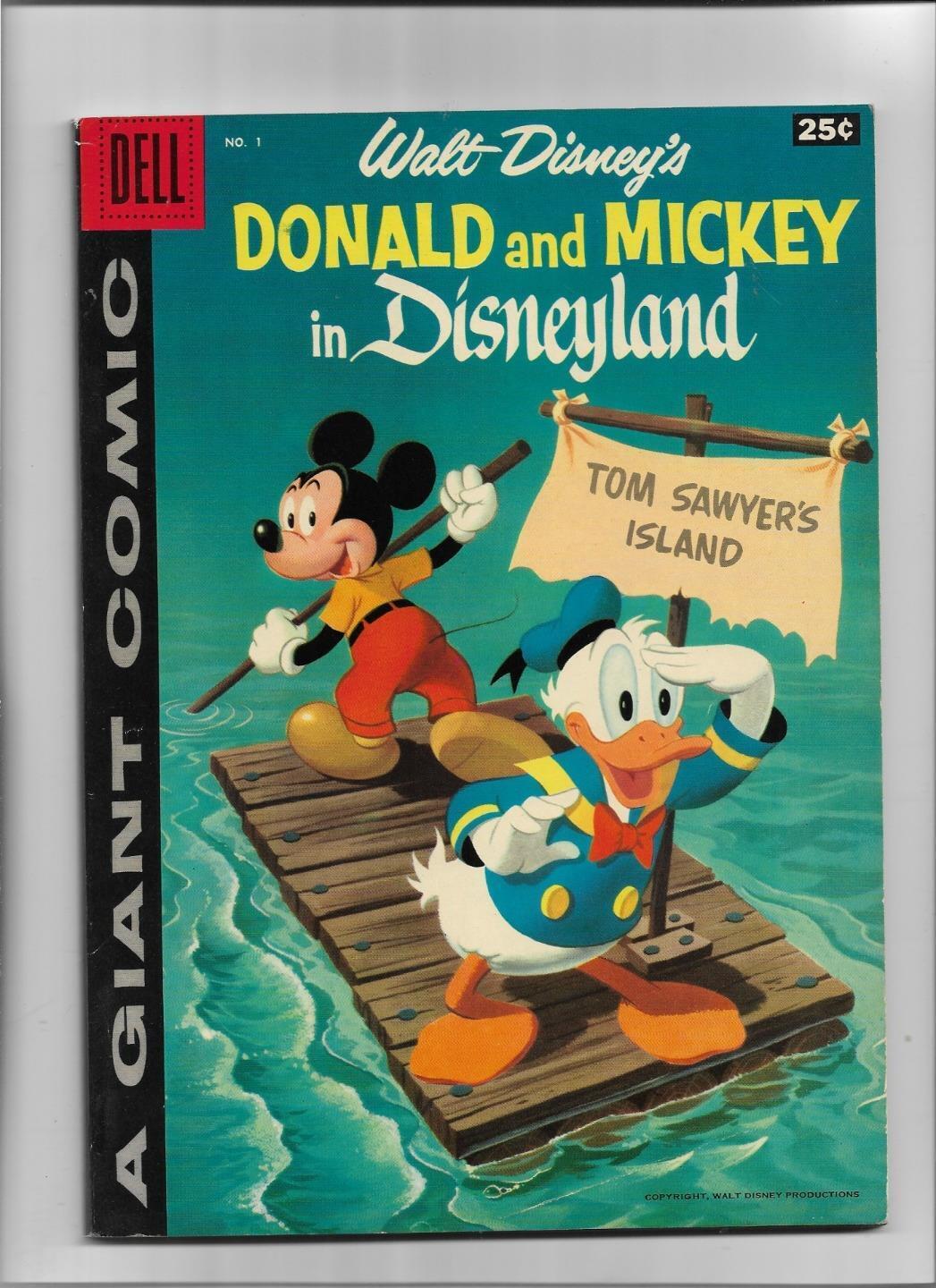 WALT DISNEY'S MICKEY AND DONALD IN DISNEYLAND #1 1958 VERY FINE- 7.5 3536