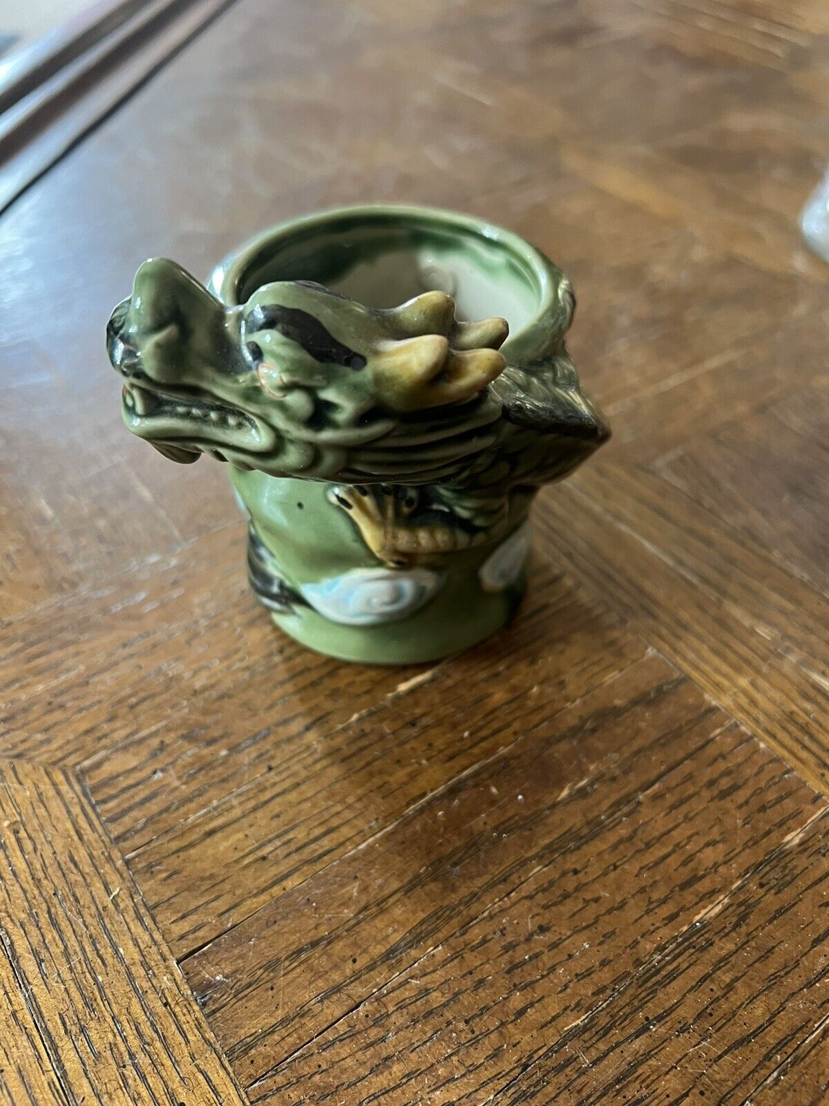 Vintage Dragon Glazed Planter