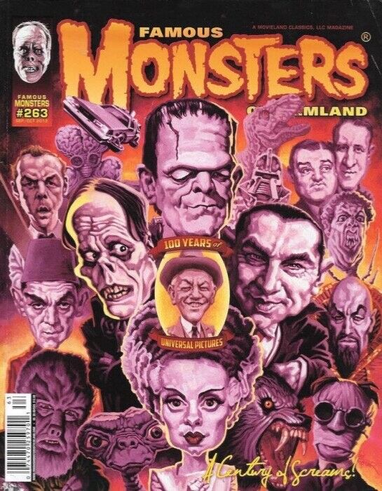 FAMOUS MONSTERS OF FILMLAND #263 100 YEARS OF UNIVERSAL PICTURES COVER NM.