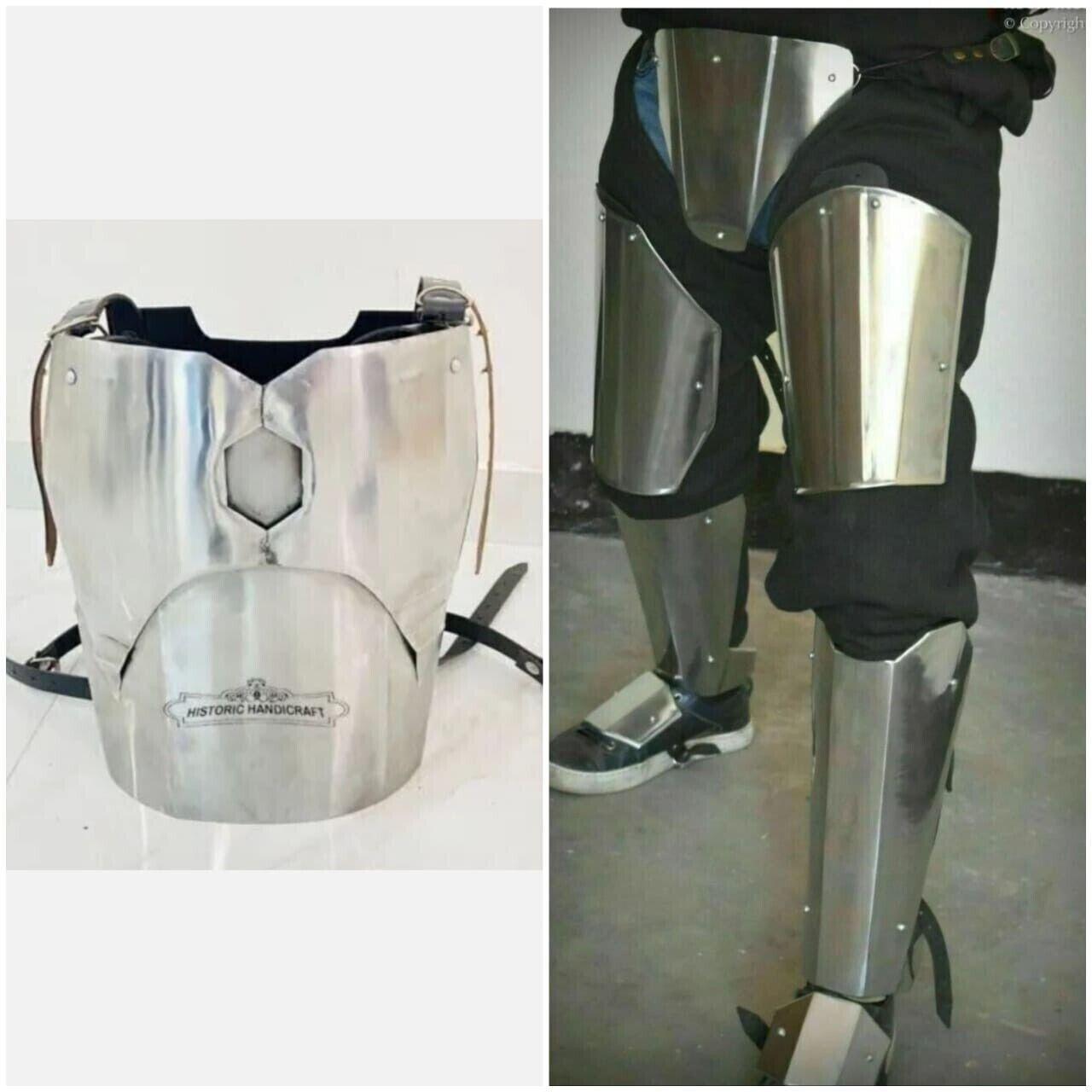 18 Ga Inspired Leg Armor and Jacket Mandalorian Breastplate SCA LARP Cosplay