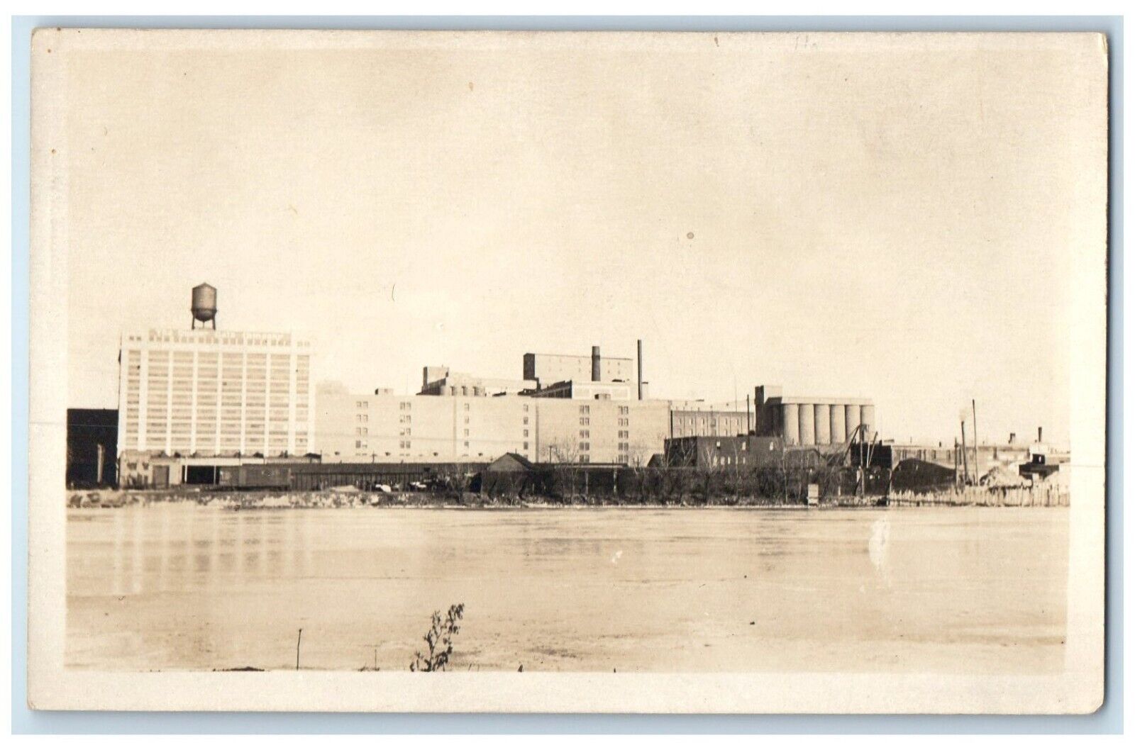 c1910's View Of Quaker Oats Cedar Rapids Iowa IA RPPC Photo Antique Postcard