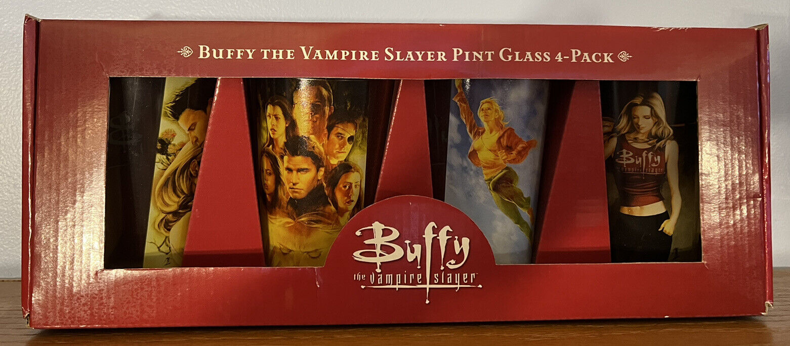 MIB Buffy the Vampire Slayer BTVS Season 8 Jo Chen Art Pint Glass Set of 4 