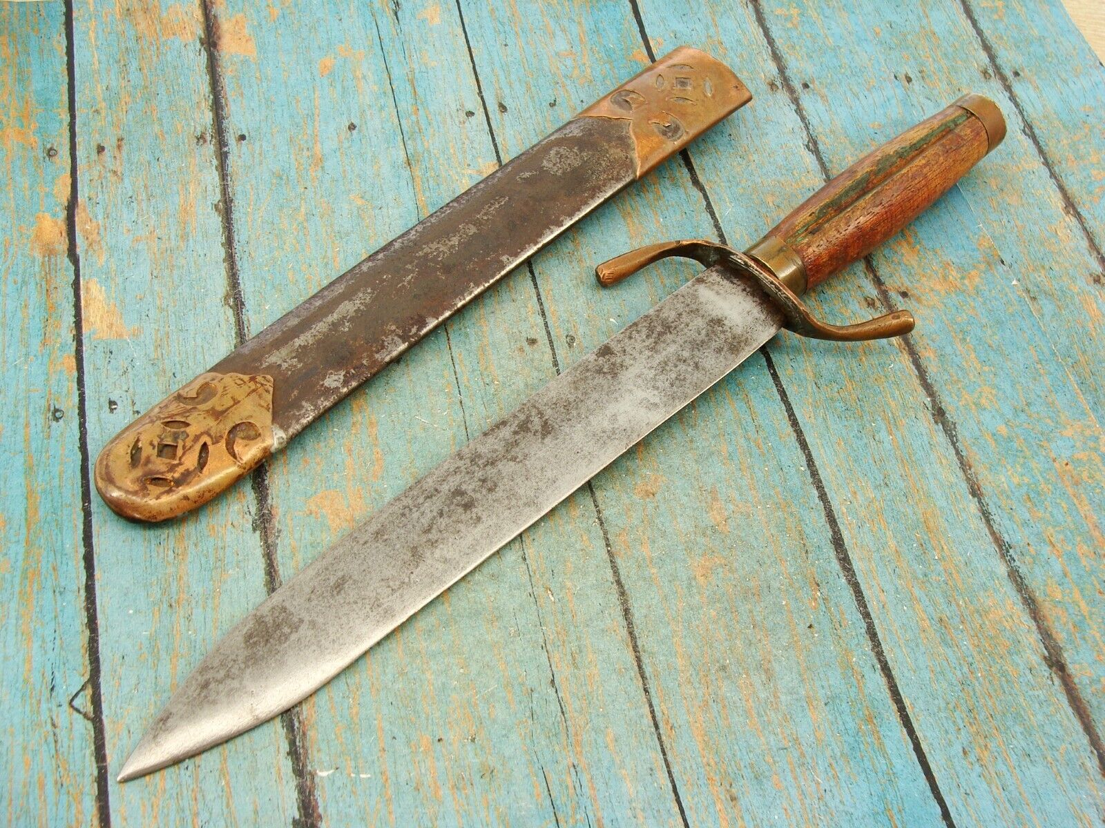 ANTIQUE WWII CHINESE NATIONALIST MILITARY OFFICER DRESS DAGGER DIRK KNIFE KNIVES