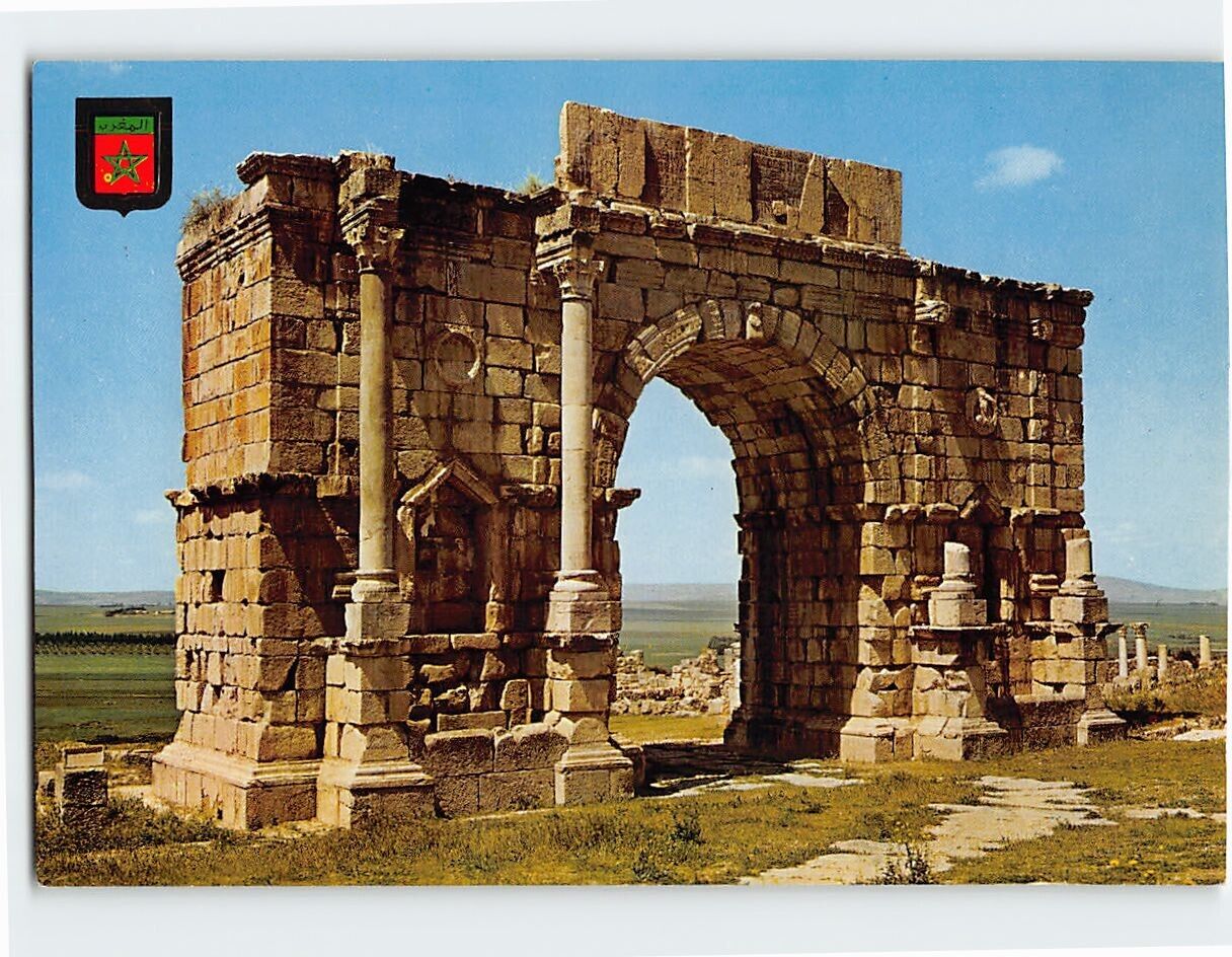 Postcard Arc de Triomphe de Caracalla, Volubilis, Morocco