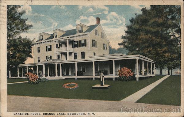 1918 Newburgh,NY Lakeside House,Orange Lake New York J. Ruben Postcard 2c stamp