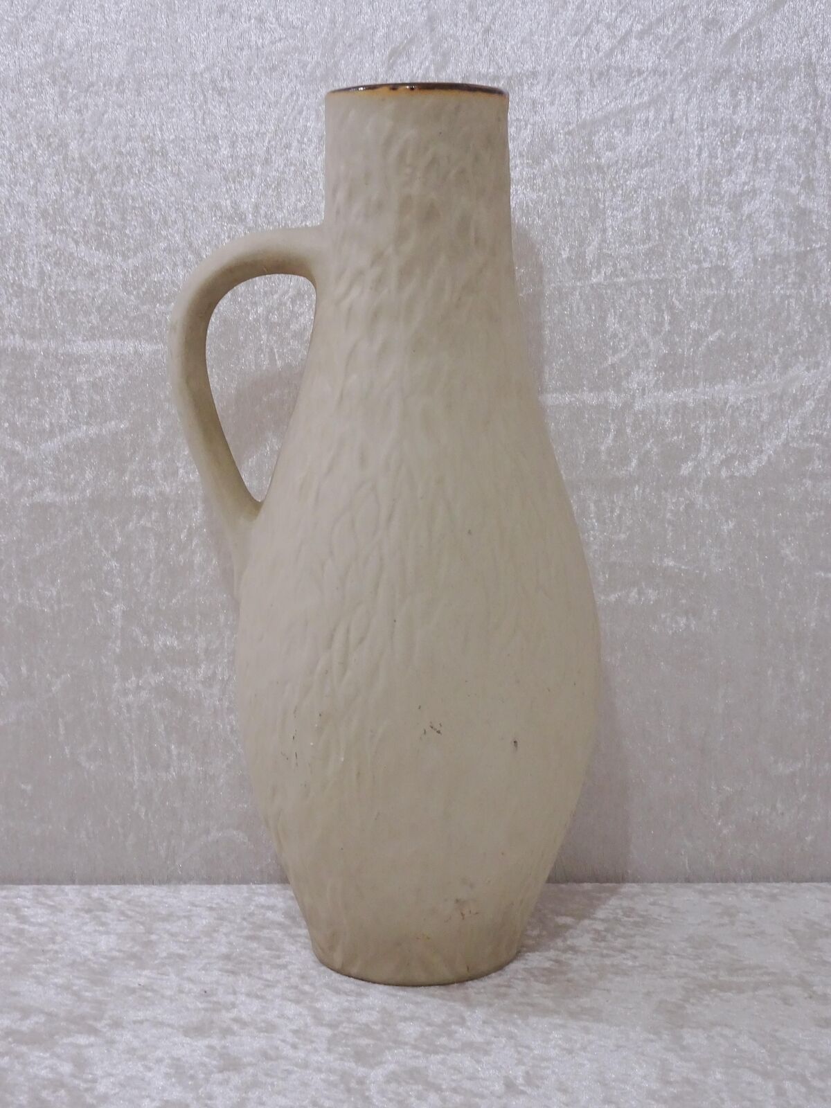 Willi Schulze Crinitz GDR Design Ceramic Vase Leaf Pitcher - Vintage - 34 CM