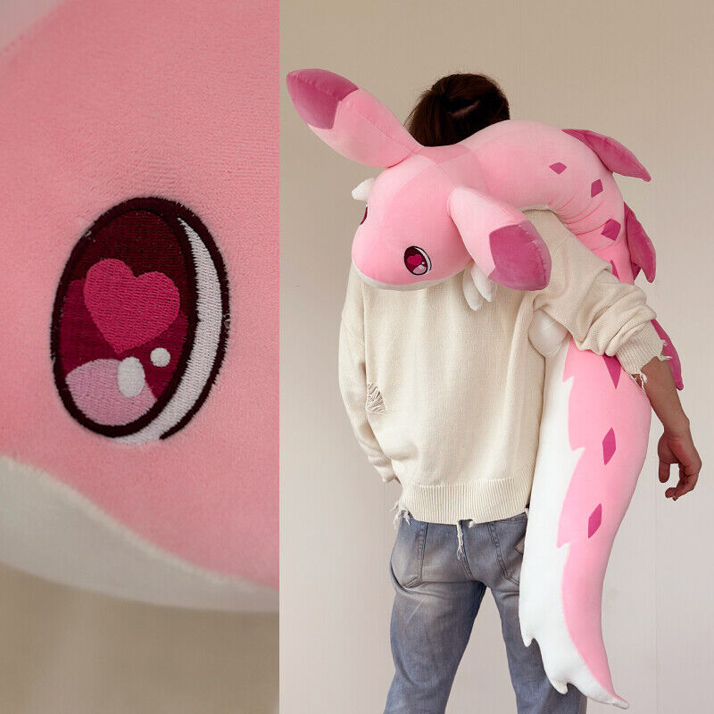Anime Palworld Chillet Pink Plush Toy Big Pillow Stuffed Toy Cushion Collectible