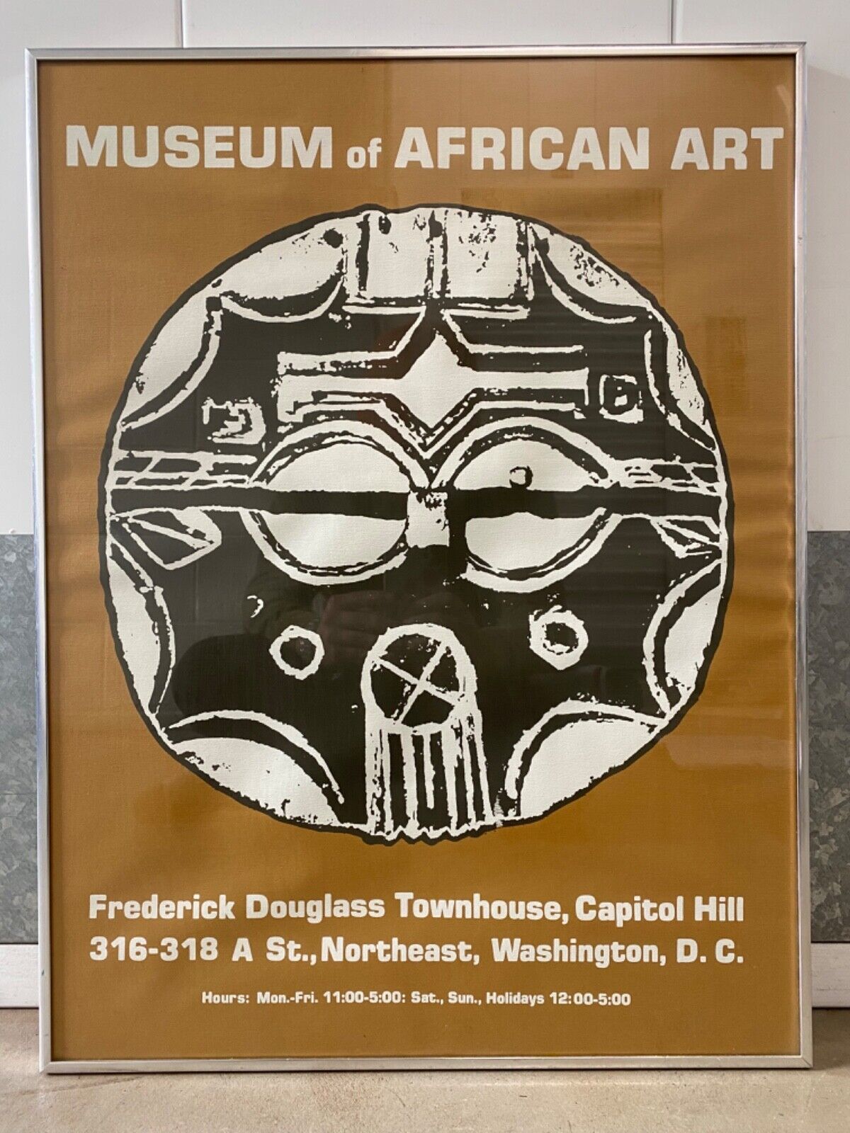 🔥 RARE Vintage Tribal African Art Ethnographic Museum Exhibition Poster 1960s