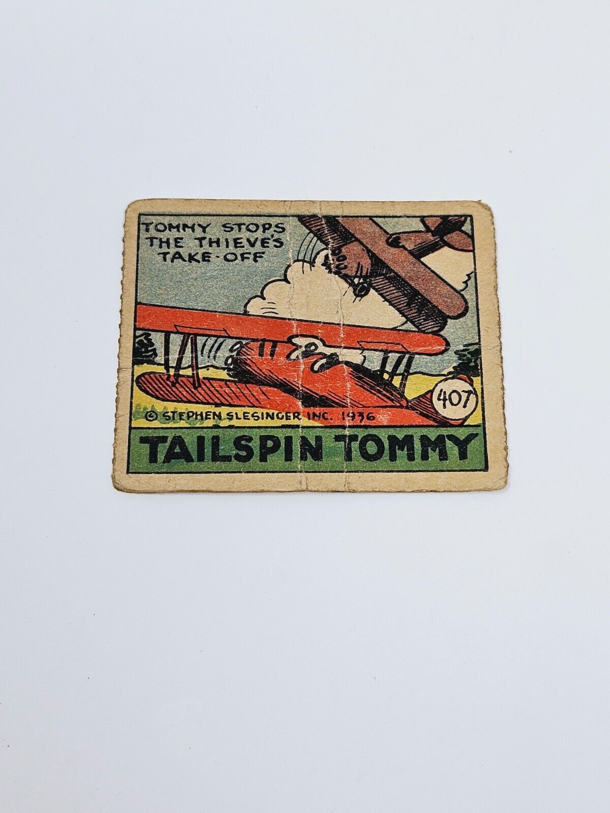 1936 TAILSPIN TOMMY 407 JEWELS CHRIS BENJAMIN PRICE GUIDE PUBLISHED CARD 