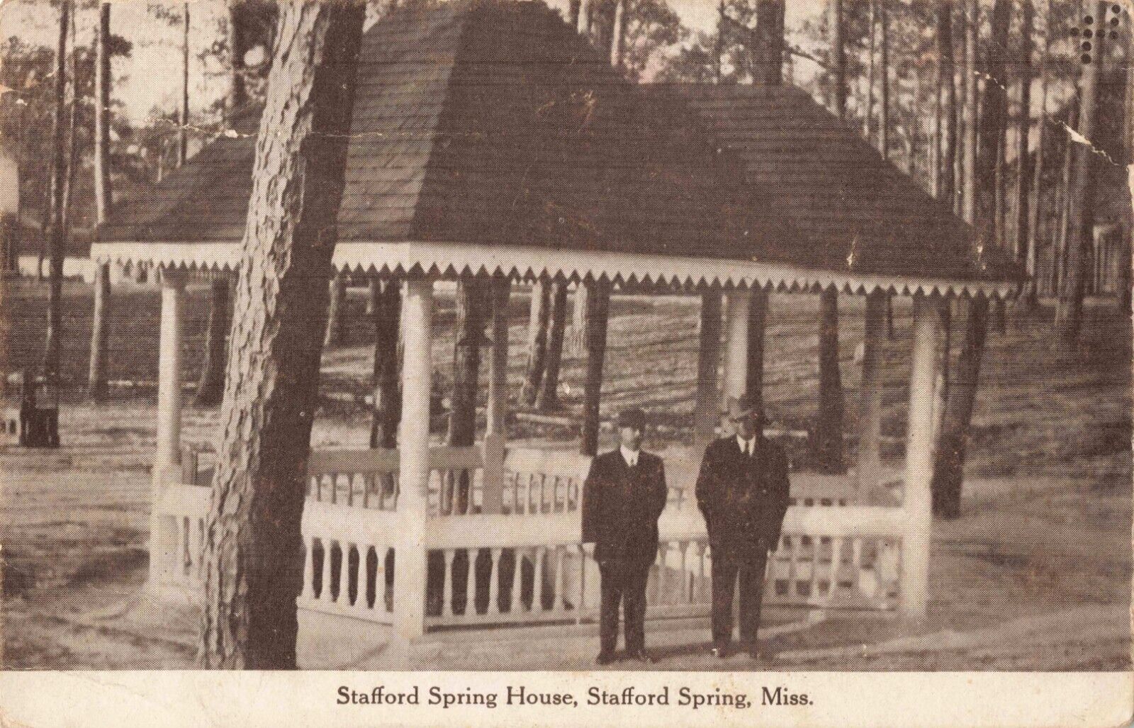 Stafford Springs Health Resort Home Vossburg Mississippi MS c1910 Postcard