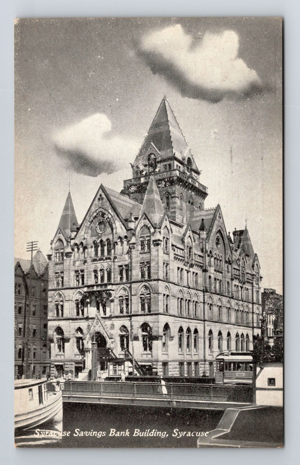 Syracuse NY-New York, Syracuse Savings Bank Vintage Souvenir Postcard
