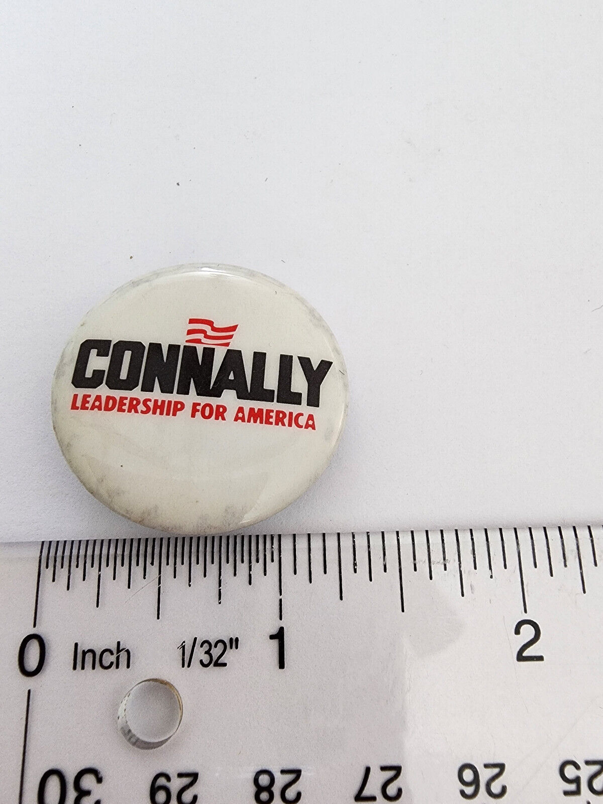 John Connally Leadership for America 1 1/2 Inch  Pinback Pin Political Button