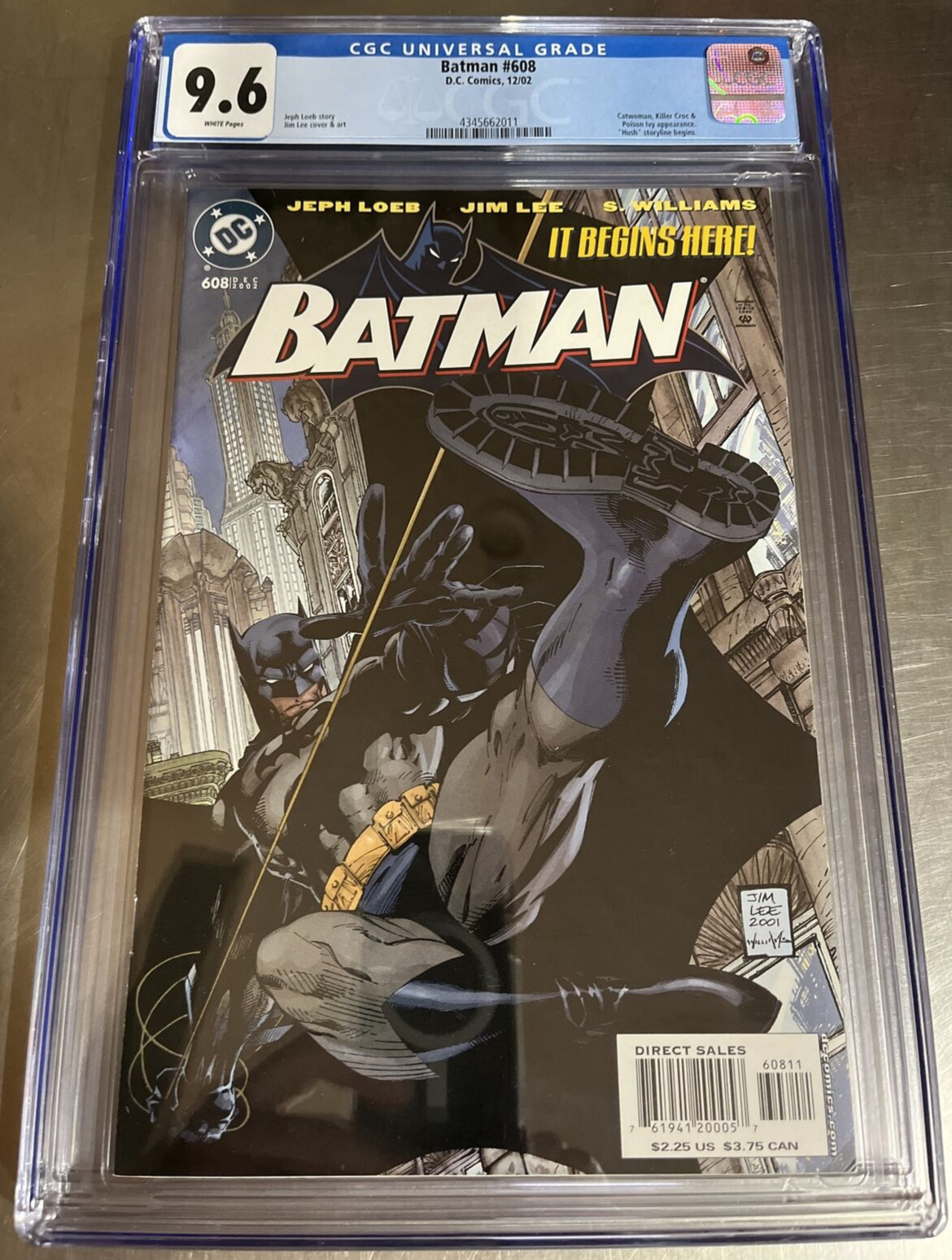 Batman #608 - CGC 9.6 - 1st Print - Hush - Jim Lee - Beautiful Case