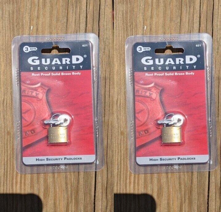 2 Small Metal Padlocks Mini Brass Tiny Box Locks Keyed Luggage 3 Keys 20mm Safe