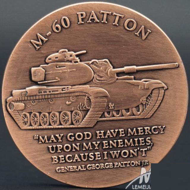 M-60 Patton tank military core values US Army Challenge Coin Collectible Gift