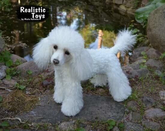 Realistic Toys Poodle Bubbles Handmade Dog Artist Maria Kalinina With Tag Rare