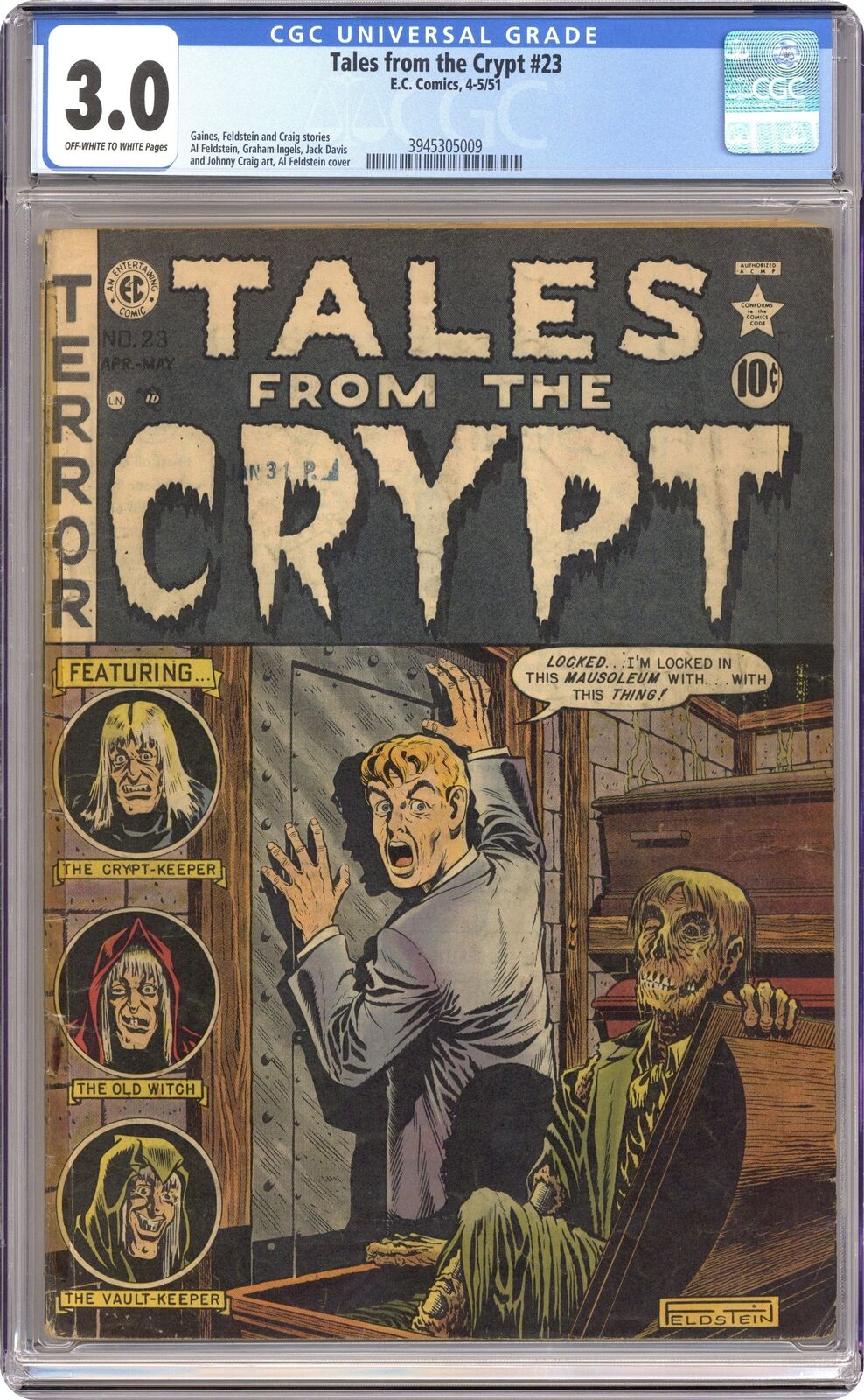 Tales from the Crypt #23 CGC 3.0 1951 3945305009
