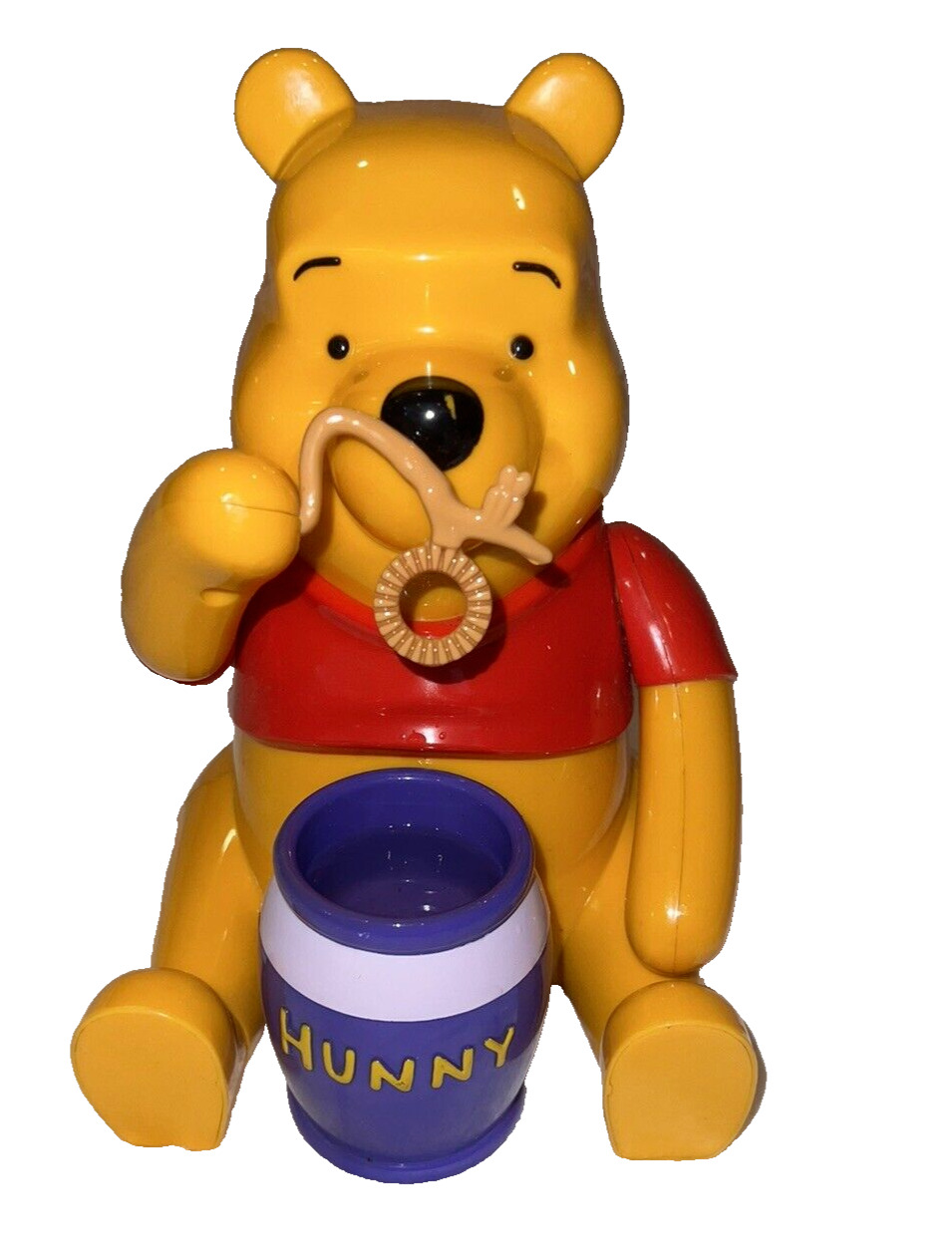 RARE Vintage Disney Winnie The Pooh Bear Toy Bubble Blower Machine Works