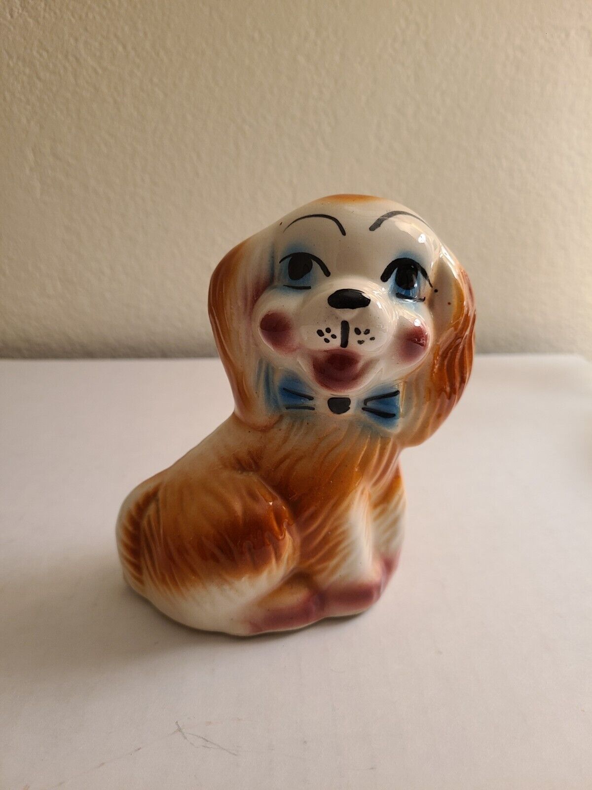 Vintage Ceramic Dog Figurine -Likley Mid Century 