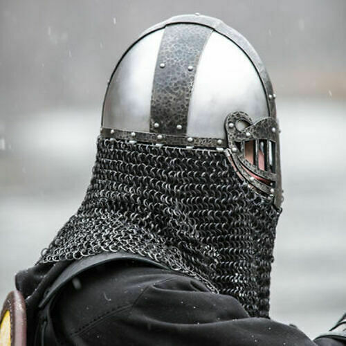16GA SCA Medieval Ragnvaldur the Traveller Viking Helmet