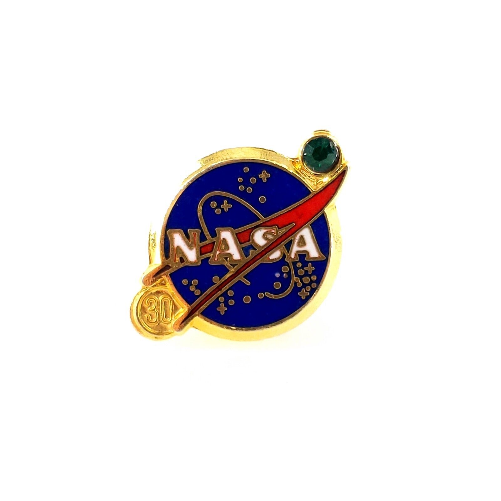 Nasa Employee 30 Year Service Award Lapel Pin Excellent Condition