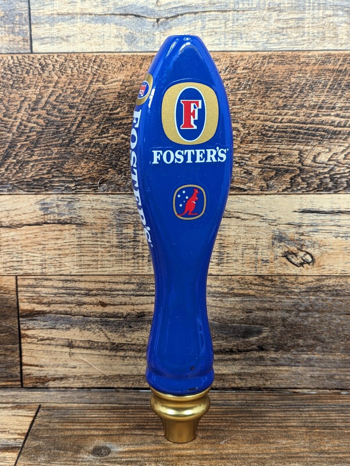 Foster\'s Blue Beer Tap Handle (Missing Top Piece)
