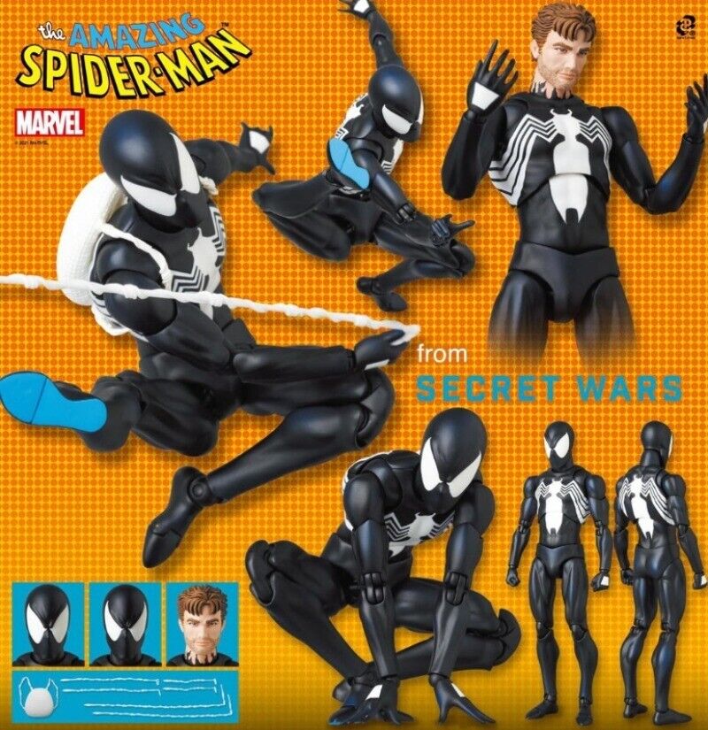 MAFEX No. 147/168 Spider-Man Black Costume Comic Ver. 6in Action Figure CT Ver.