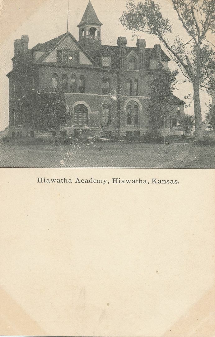 HIAWATHA KS - Hiawatha Academy - udb (pre 1908)