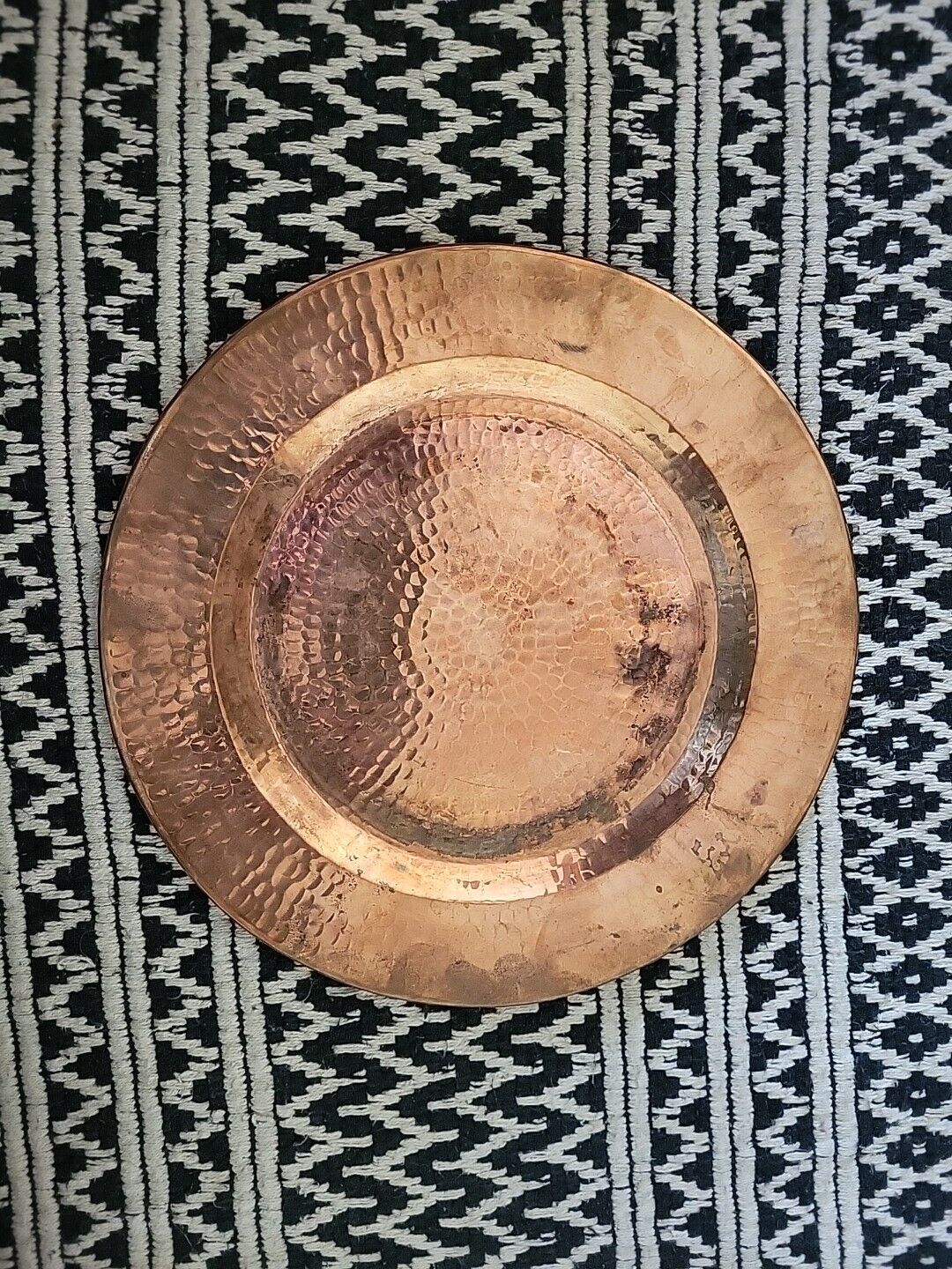 Sertodo Copper, Round Charger Plate, Hand Hammered 100% Pure Copper, 12 inch 