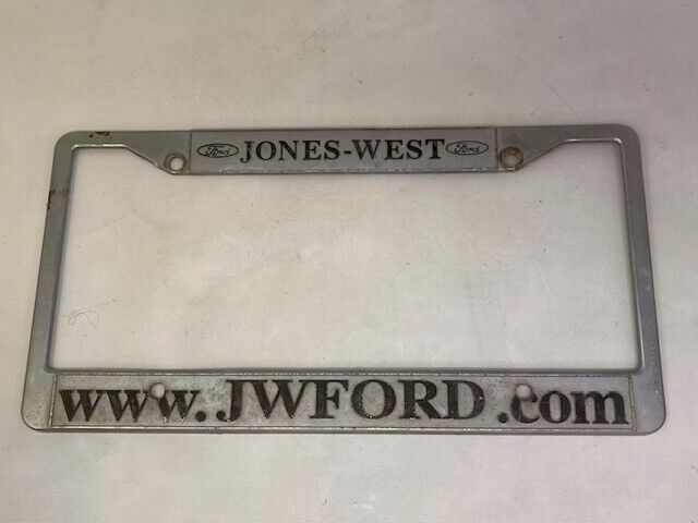 Reno Jones West FORD Dealership Nevada License Plate Frame Metal Embossed