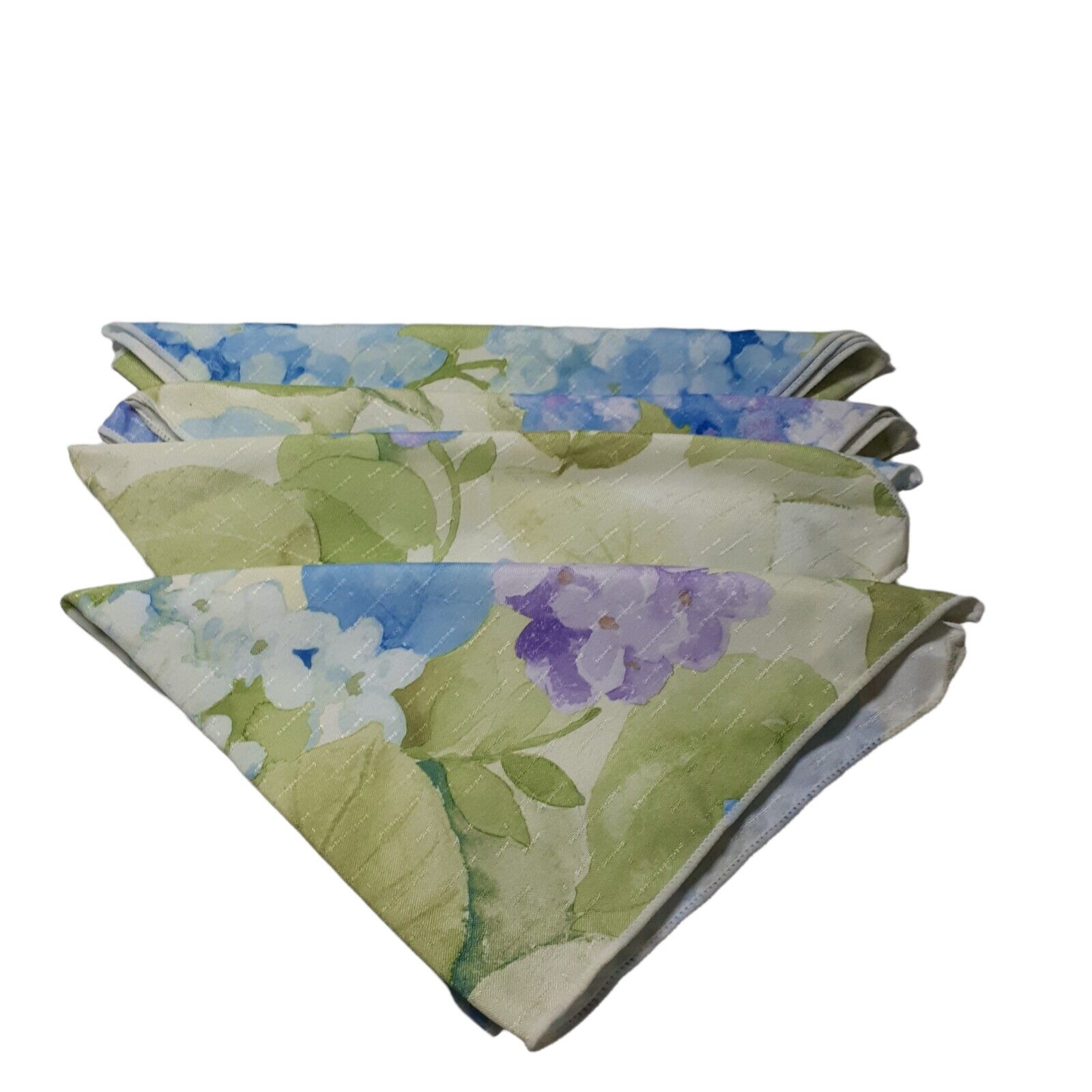 Fabric Napkins Hydrangea Flowers Cotton Polyester Spring Summer 19\