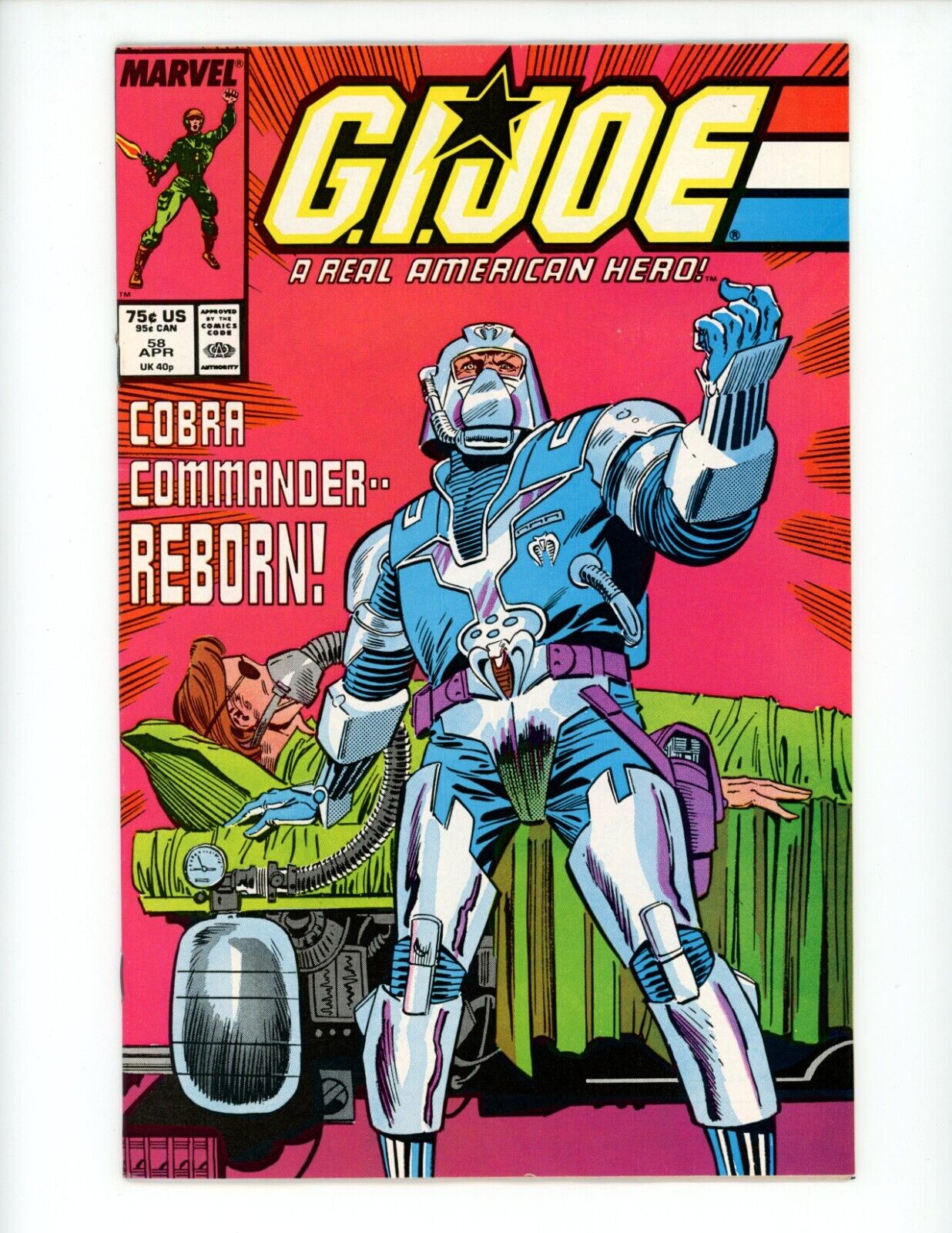 GI Joe A Real American Hero #58 Comic Book 1987 NM High Grade Comics