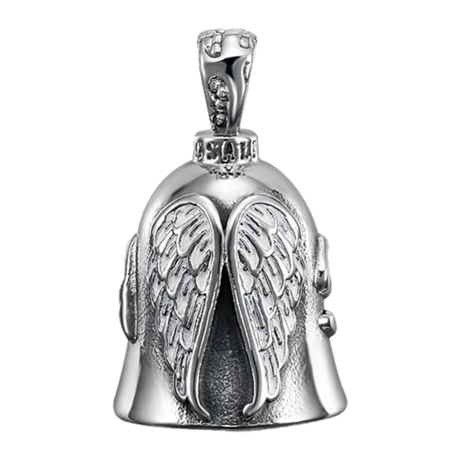White Winged Motorcycle Bell Angel Guardian Biker Riding Bell Angel Guardian Bel