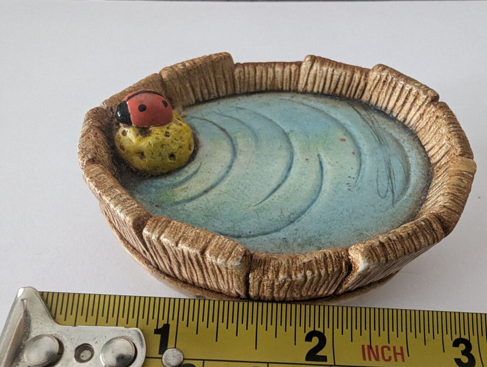 Vintage Pendelfin Miniature Pond Used Chalkware Cute