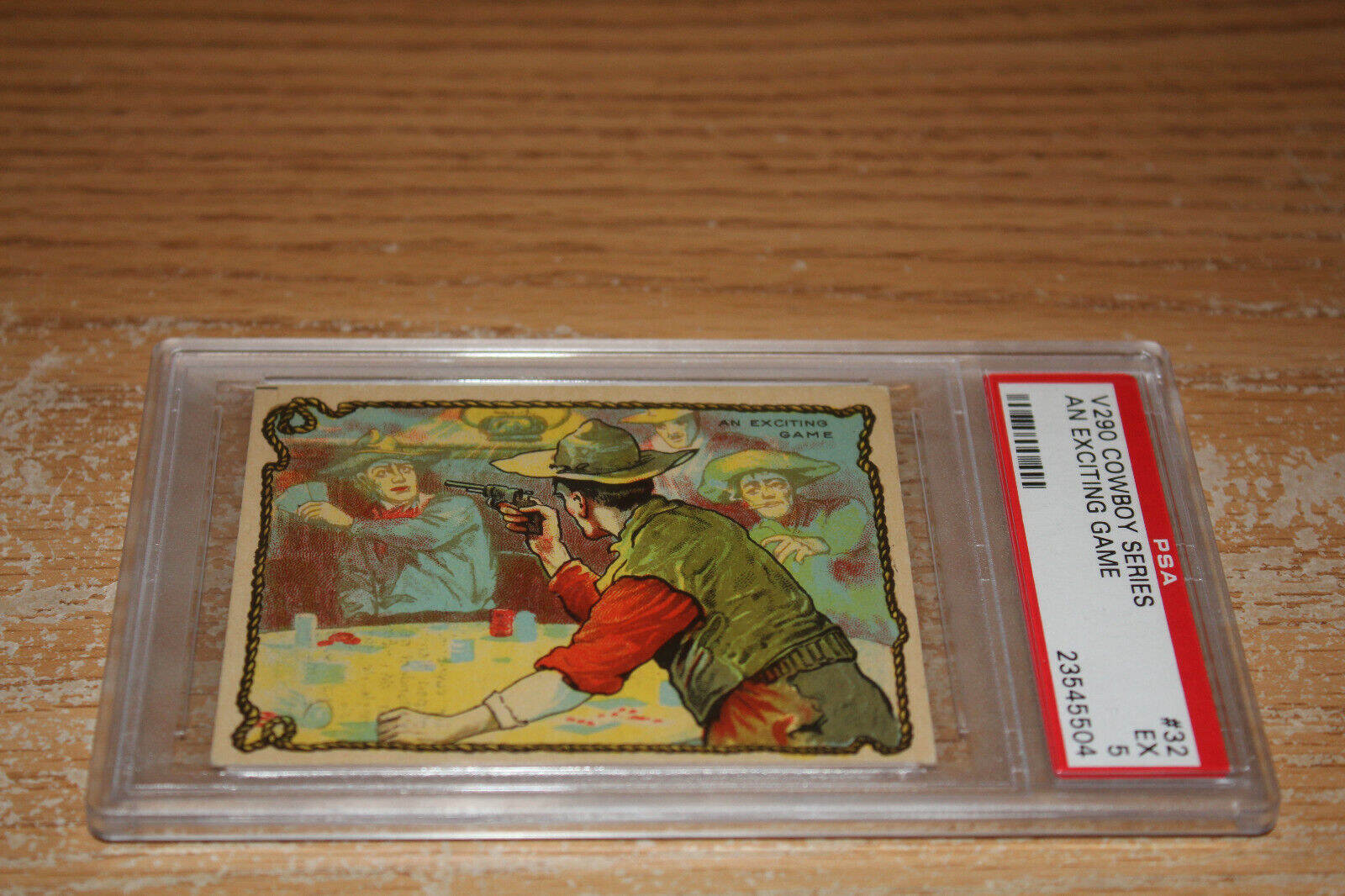 1930 PSA 5  V290 Cowboy Series An Exciting Game ..# 32