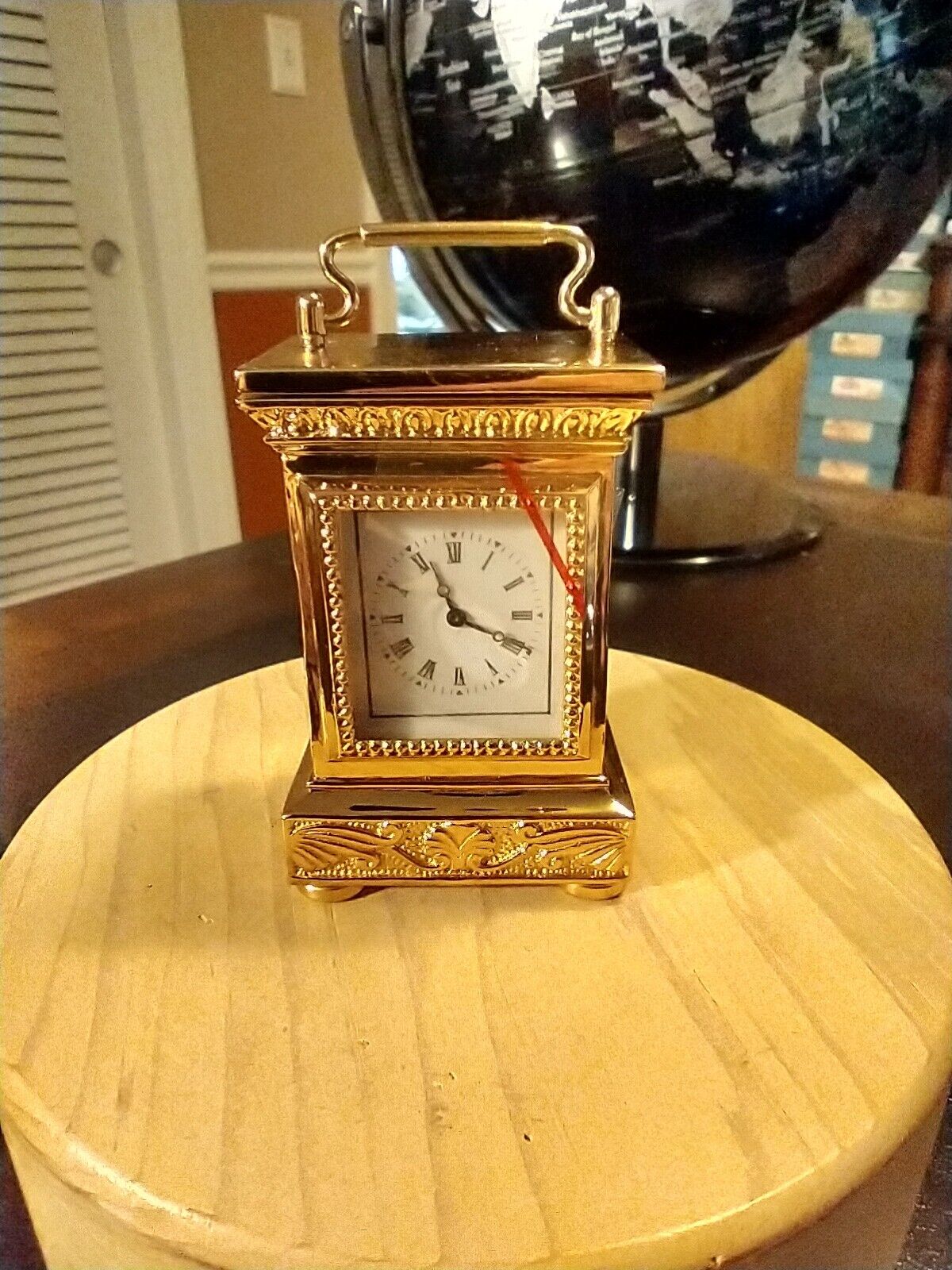 vintage antique miniature bRASS quartz clocks Ex set Franklin Mint 1988