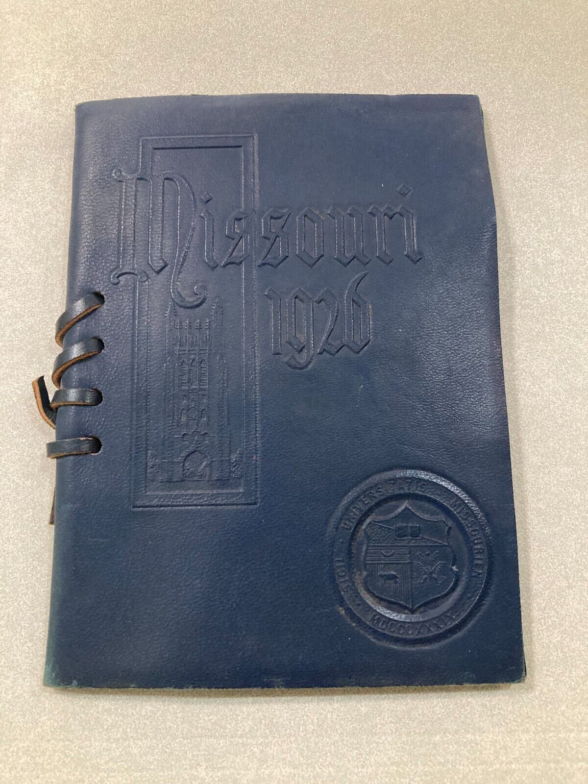 1926 University of Missouri Commencement Program Leather - Columbia, MO